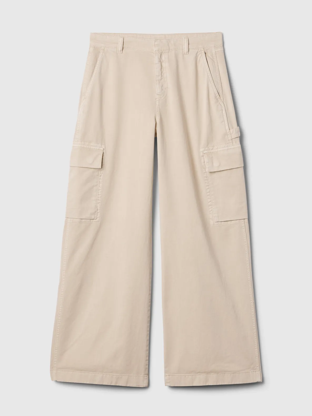 Mid Rise Cargo Baggy Khakis