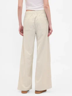 Mid Rise Corduroy Baggy Pants