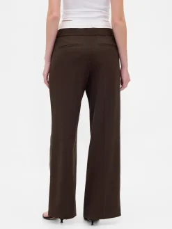 Mid Rise Double-Waist Pants