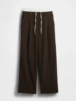 Mid Rise Double-Waist Pants