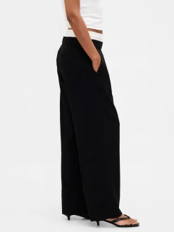 Mid Rise Double-Waist Pants