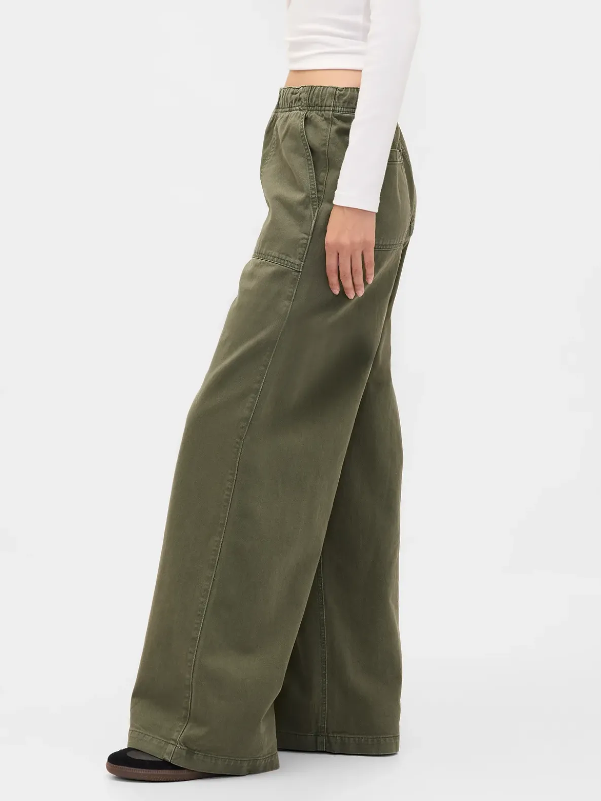 Mid Rise Easy Baggy Pants