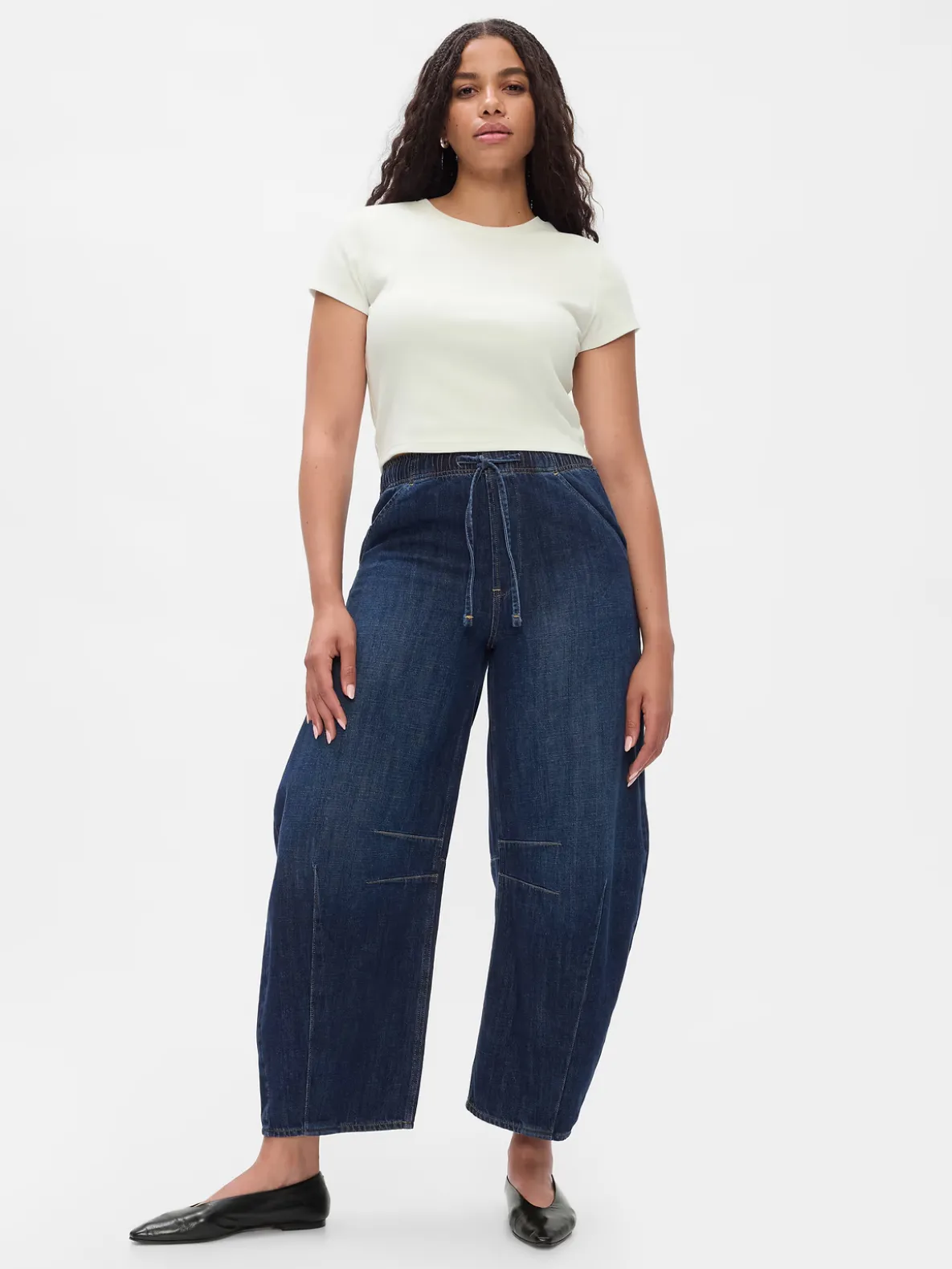Mid Rise Easy Horseshoe Jeans