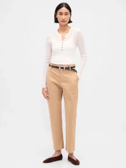 Mid Rise Khakis