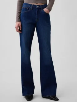 Mid Rise Relaxed Flare Jeans