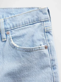 Mid Rise Relaxed Straight Jeans