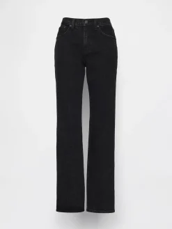 Mid Rise Relaxed Straight Jeans