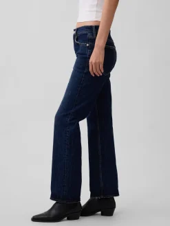 Mid Rise Relaxed Straight Jeans