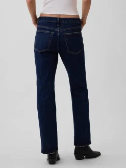 Mid Rise Relaxed Straight Jeans