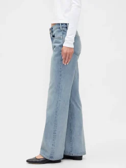 Mid Rise Rigid Relaxed Flare Jeans