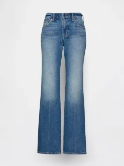 Mid Rise Rigid Relaxed Flare Jeans