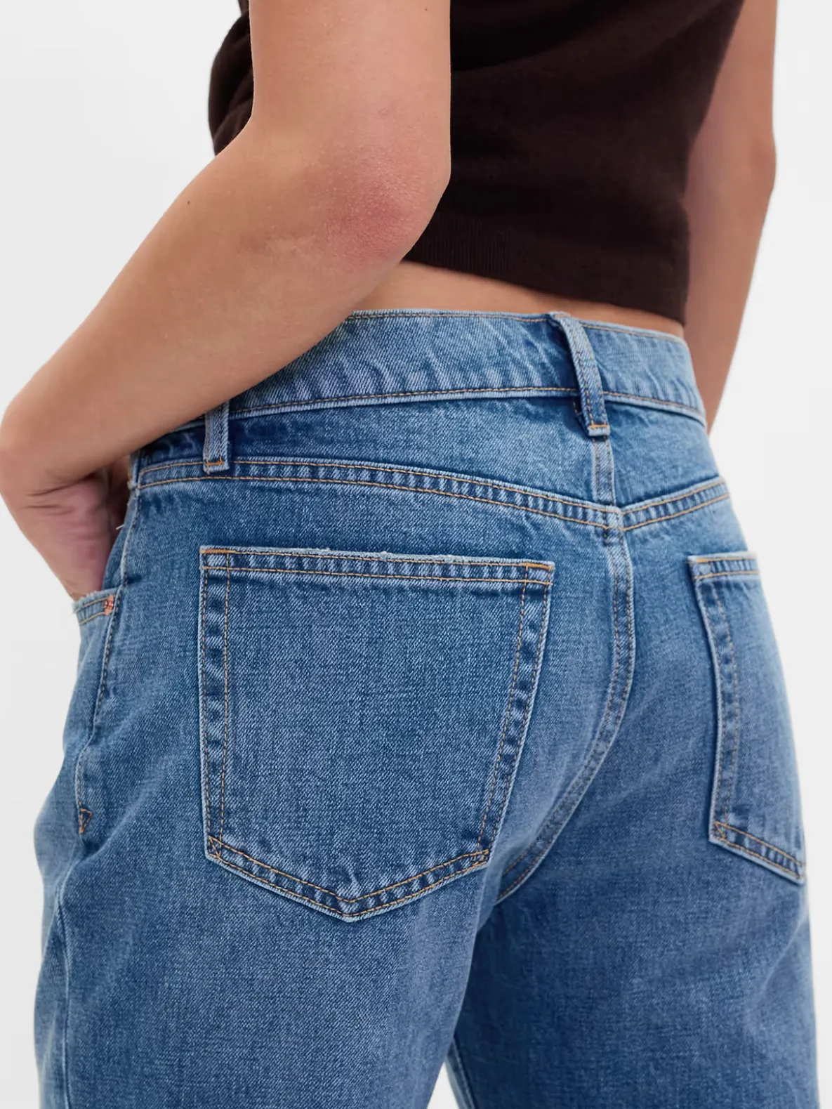 Mid Rise Rigid Relaxed Flare Jeans