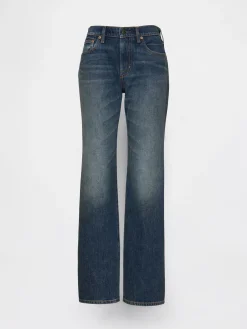 Mid Rise Rigid Relaxed Flare Jeans