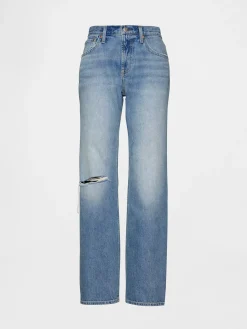 Mid Rise Rigid Relaxed Straight Jeans