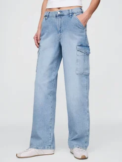 Mid Rise '90s Loose Cargo Jeans