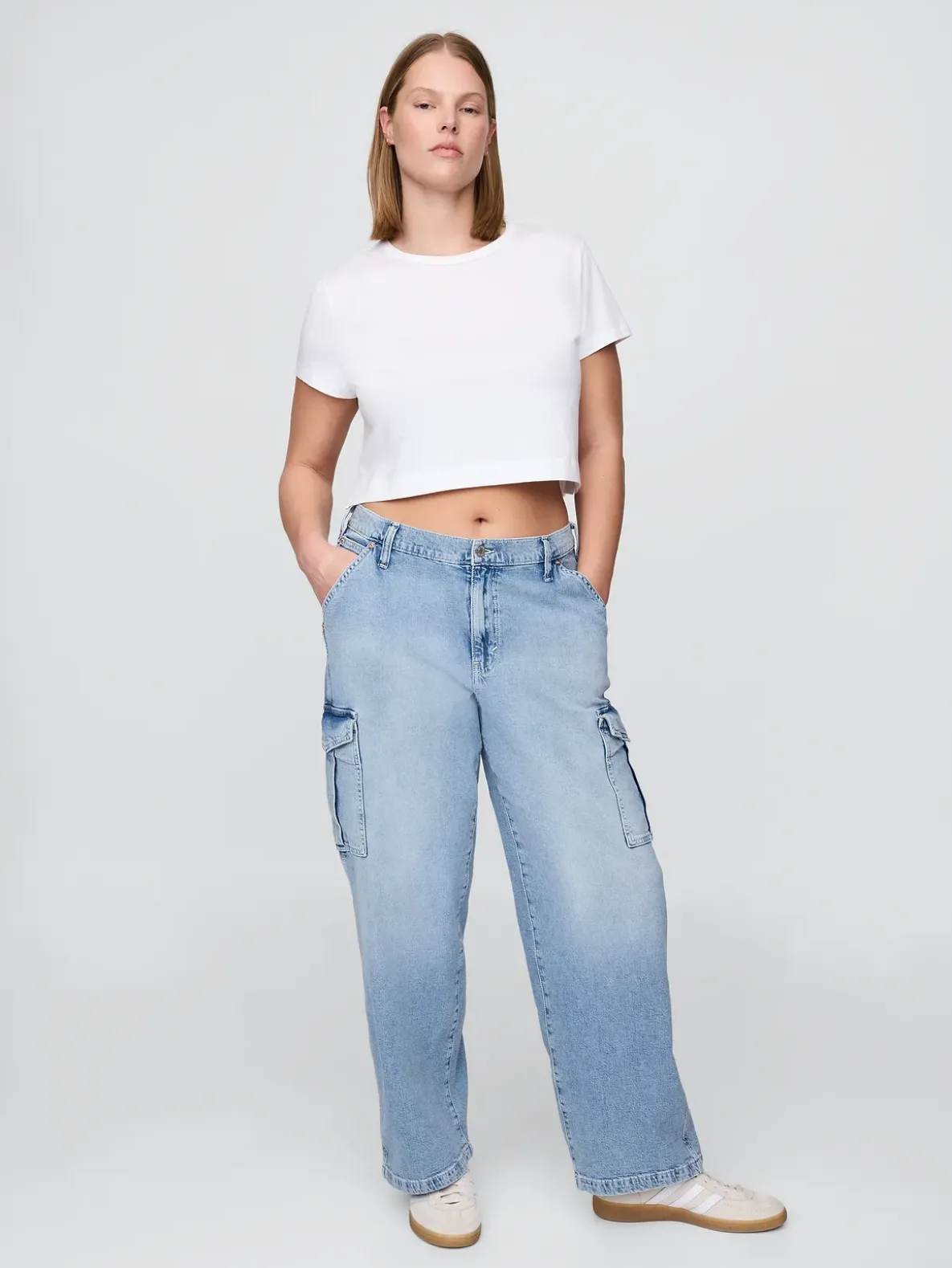 Mid Rise '90s Loose Cargo Jeans