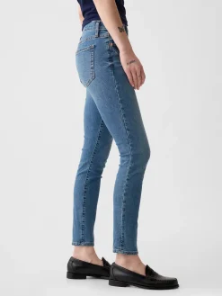 Mid Rise True Skinny Jeans
