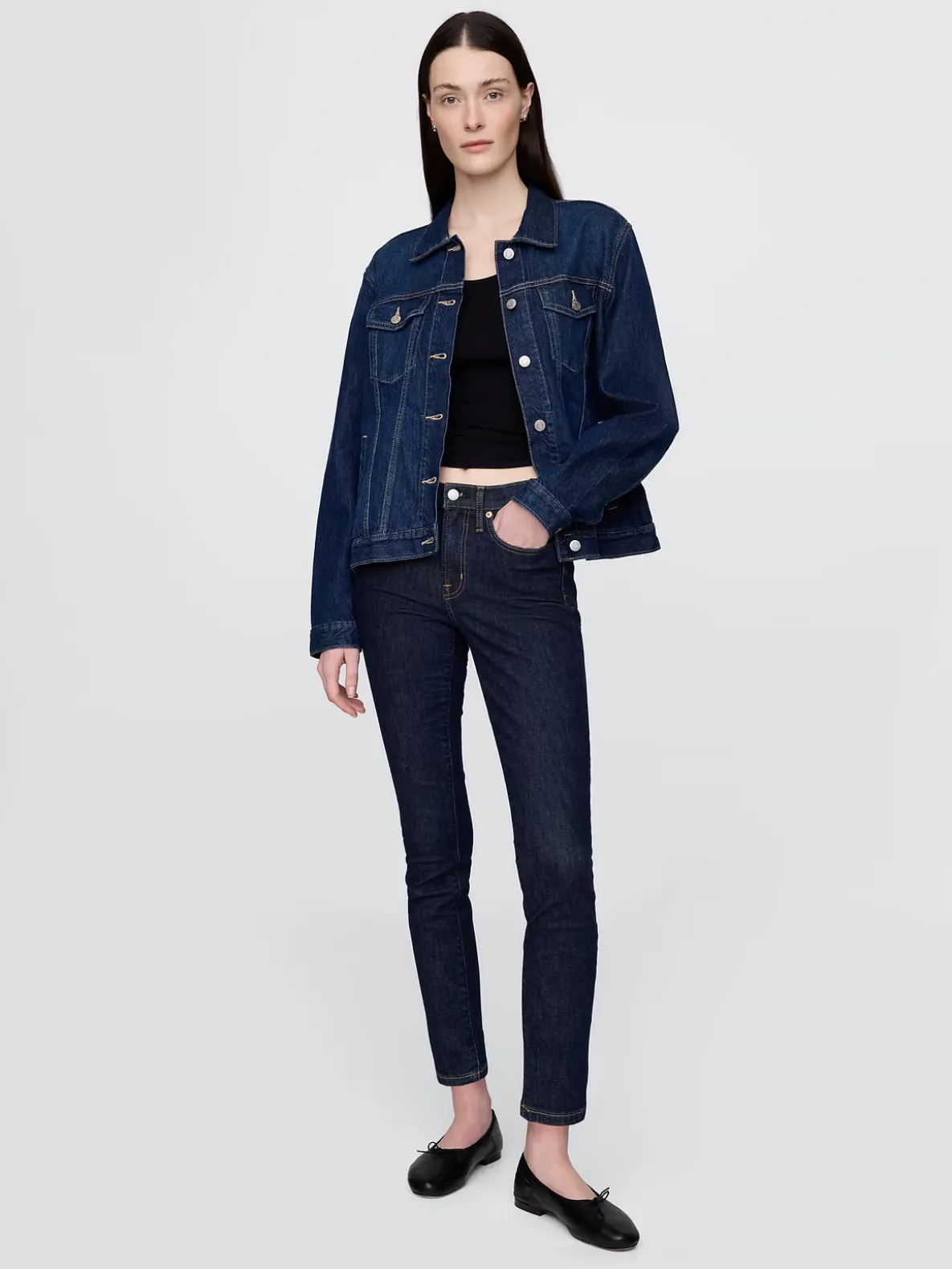 Mid Rise True Skinny Jeans