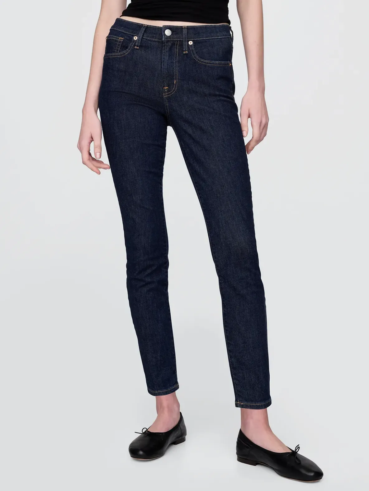 Mid Rise True Skinny Jeans
