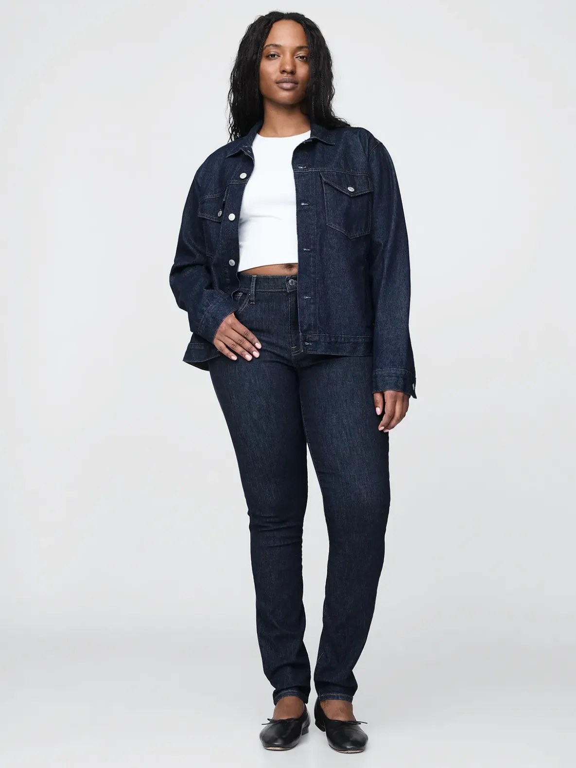 Mid Rise True Skinny Jeans