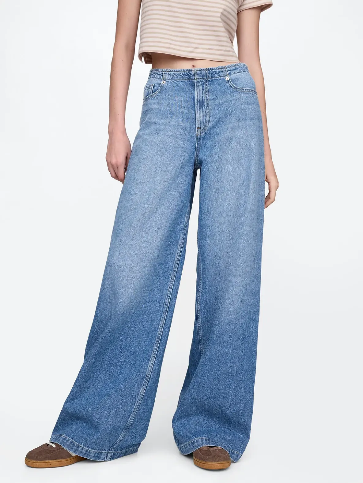 Mid Rise UltraSoft Baggy Jeans