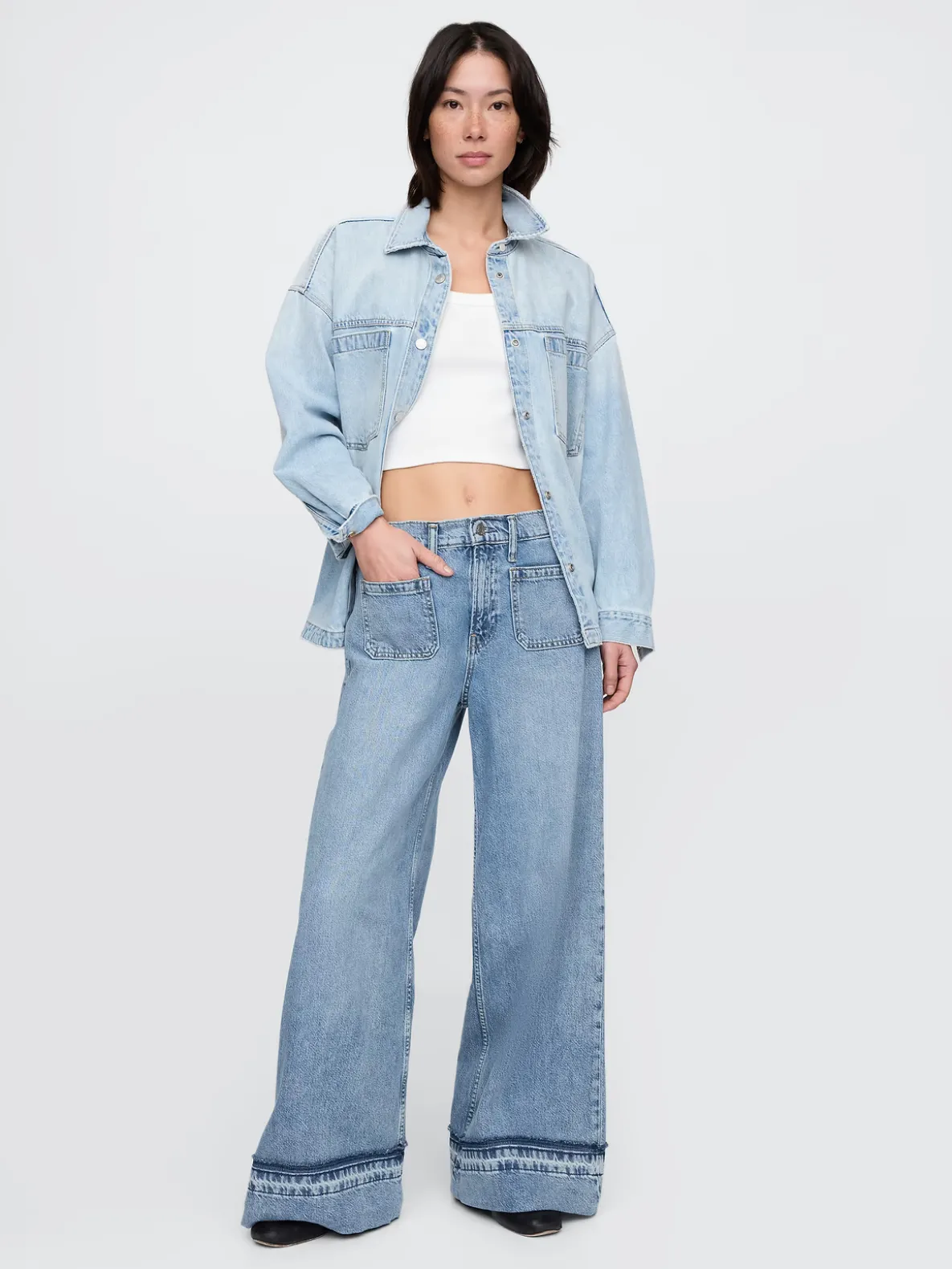 Mid Rise UltraSoft Baggy Jeans