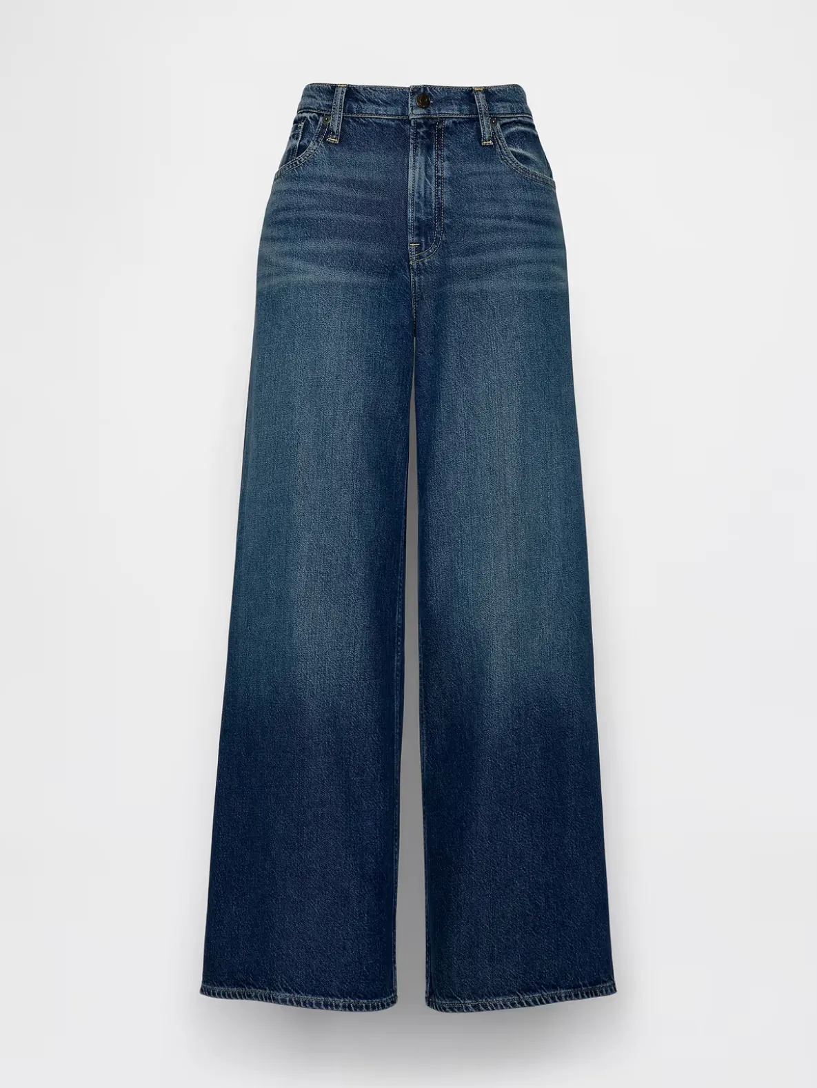 Mid Rise UltraSoft Buckle Baggy Jeans