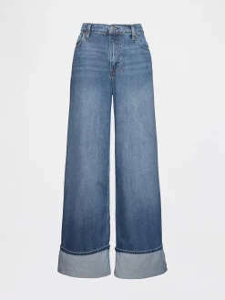 Mid Rise UltraSoft Cuffed Baggy Jeans