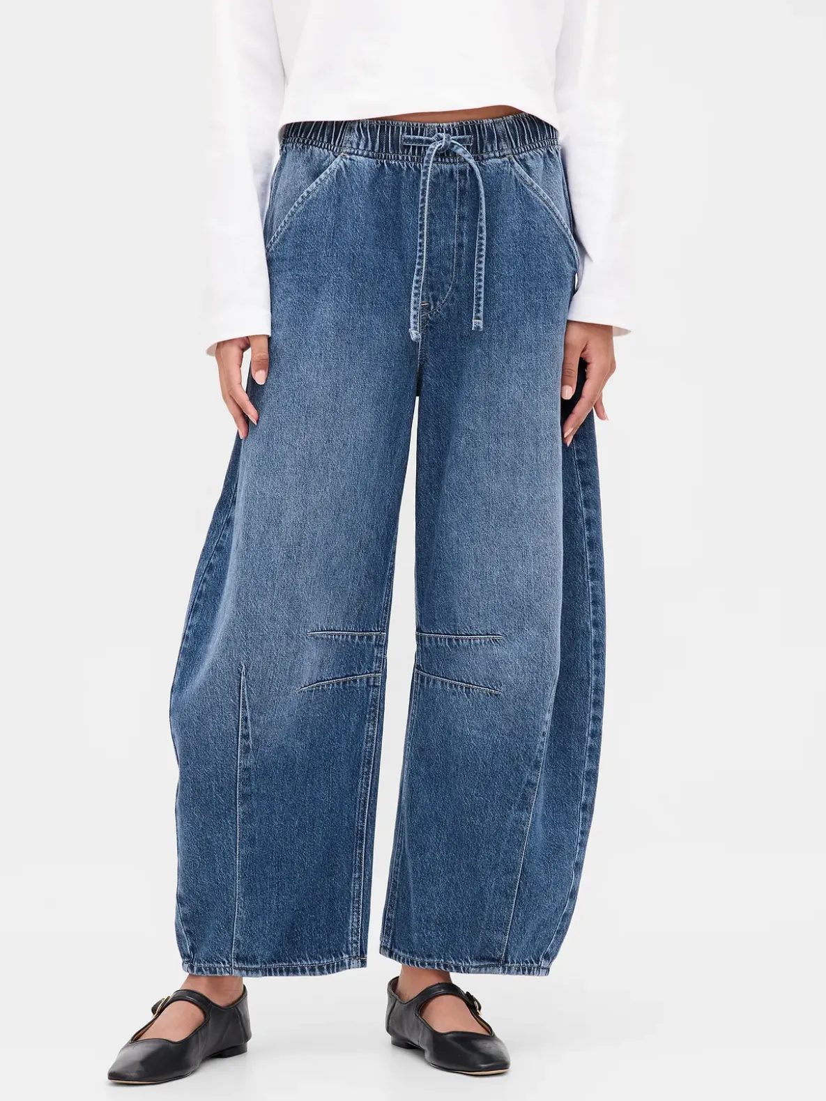 Mid Rise UltraSoft Easy Horseshoe Jeans