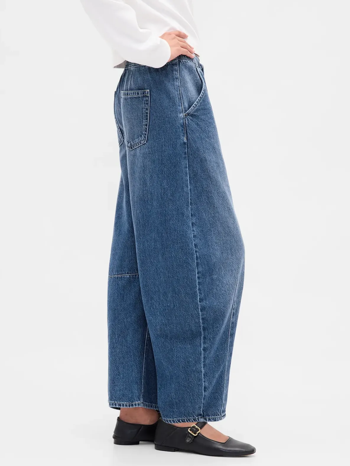 Mid Rise UltraSoft Easy Horseshoe Jeans