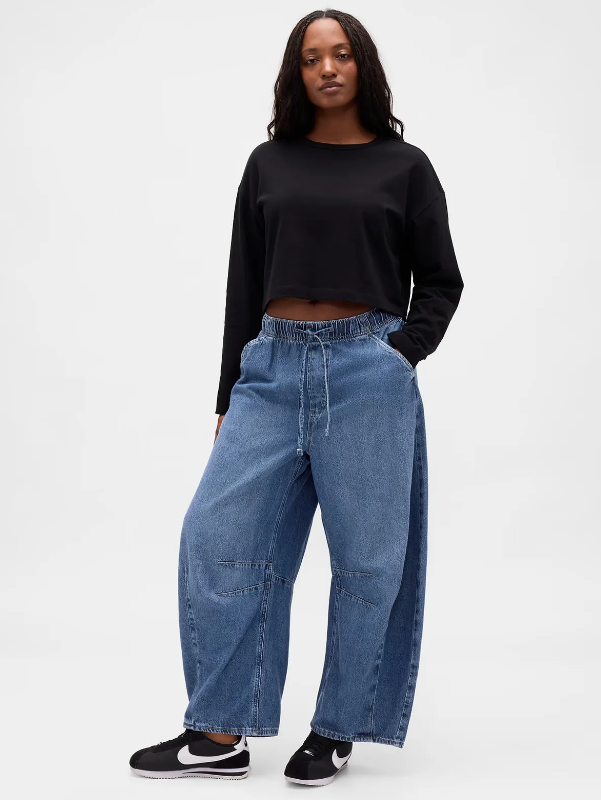Mid Rise UltraSoft Easy Horseshoe Jeans