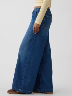 Mid Rise UltraSoft Easy Seamed Baggy Jeans