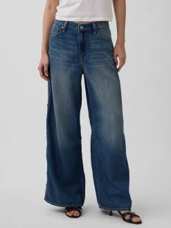 Mid Rise UltraSoft Studded Baggy Jeans
