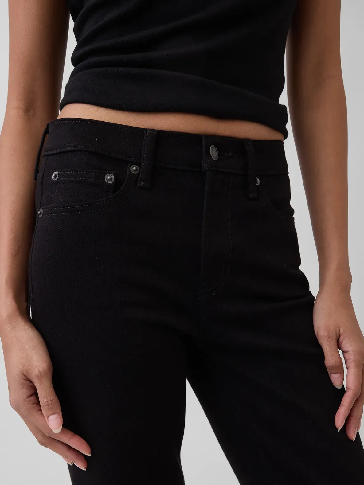 Mid Rise Vintage Slim Jeans