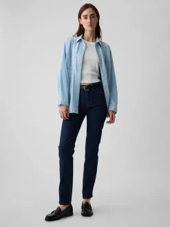 Mid Rise Vintage Slim Jeans