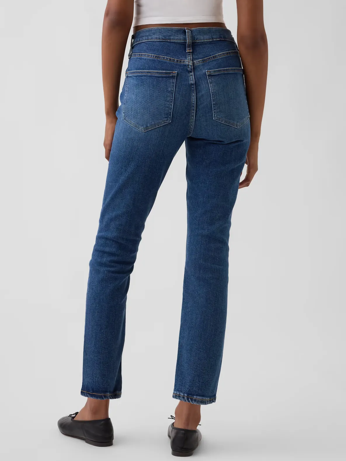 Mid Rise Vintage Slim Jeans