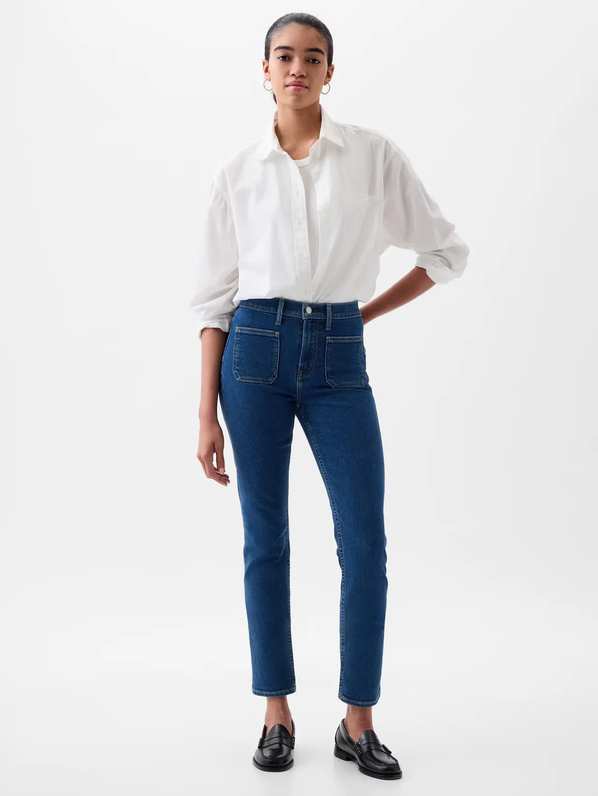 Mid Rise Vintage Slim Jeans