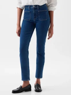 Mid Rise Vintage Slim Jeans