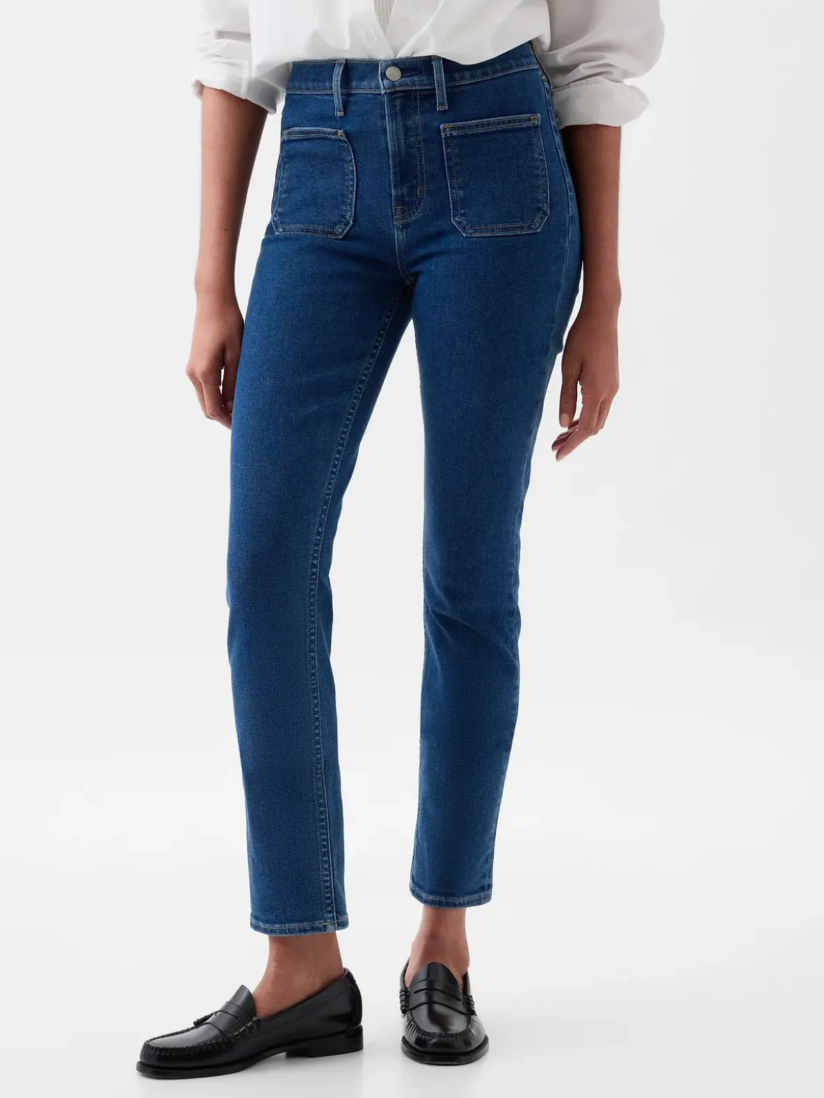 Mid Rise Vintage Slim Jeans