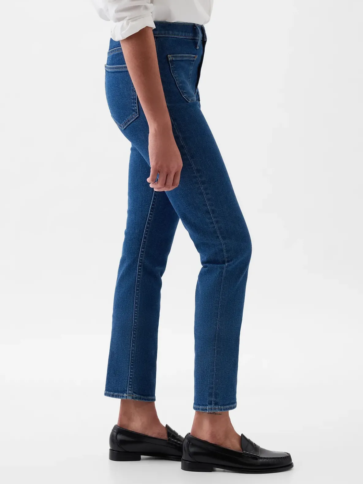 Mid Rise Vintage Slim Jeans