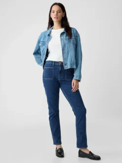Mid Rise Vintage Slim Jeans