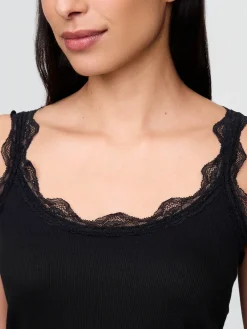 Mini Rib Lace PJ Tank Top