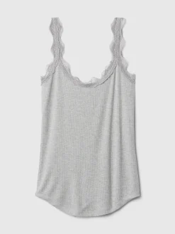 Mini Rib Lace PJ Tank Top