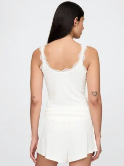 Mini Rib Lace PJ Tank Top