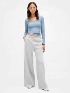 Mini Rib Lace-Trim PJ Top