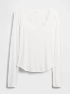 Mini Rib Lace-Trim PJ Top