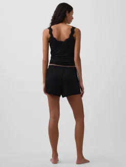 Mini Rib Relaxed PJ Shorts