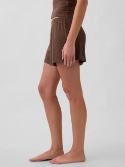 Mini Rib Relaxed PJ Shorts