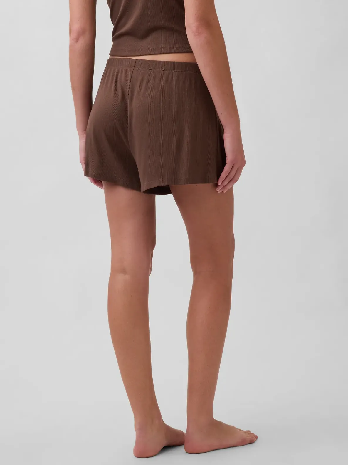 Mini Rib Relaxed PJ Shorts