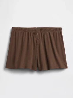 Mini Rib Relaxed PJ Shorts